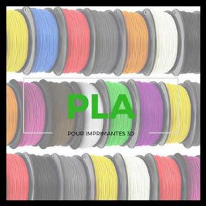 Vignette filaments PLA pour imprimante 3D