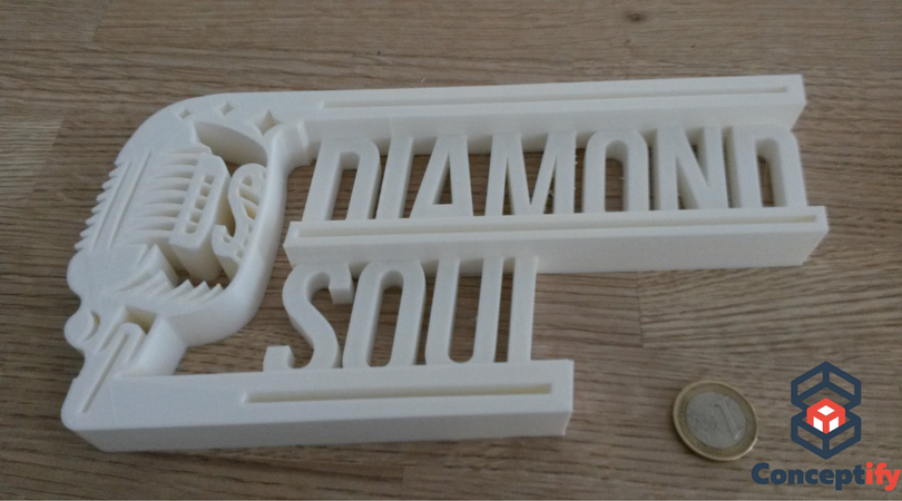 Logo Groupe musique imprimé en 3D