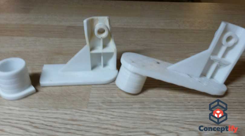 Pièce de meuble de salle de bains fabriquée avec une imprimante 3D à Nancy
