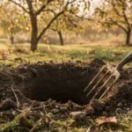 Arbres fruitiers : préparez le trou de plantation à l’avance pour ameublir le sol