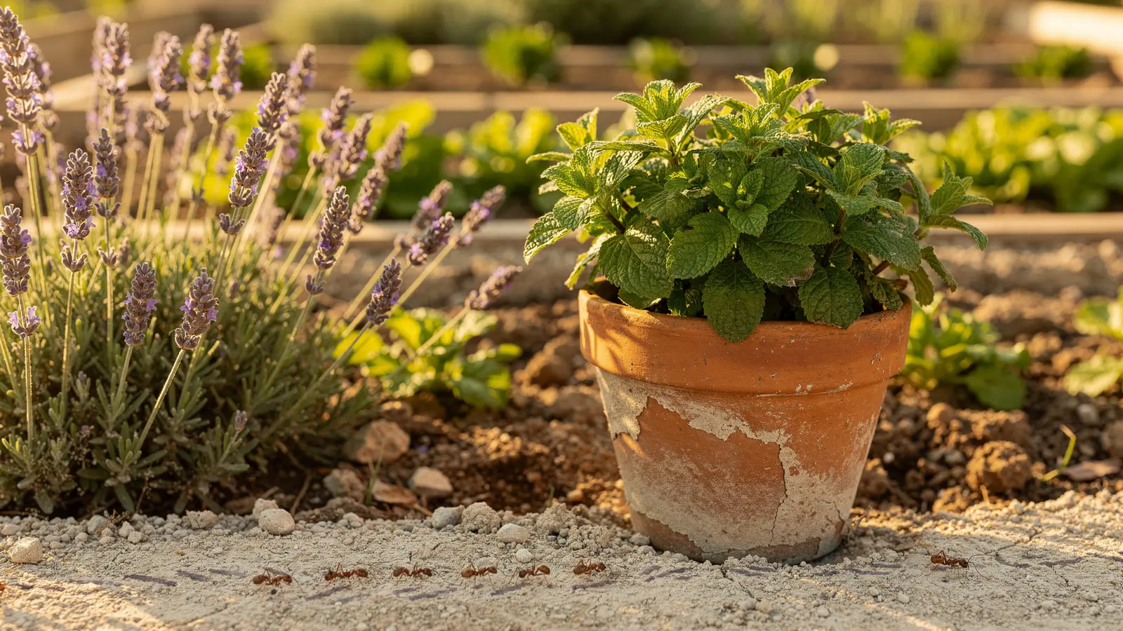 Fourmis au potager : ces 2 plantes aromatiques les tiennent à distance sans produit chimique Fourmis au potager : ces 2 plantes aromatiques les tiennent à distance sans produit chimique