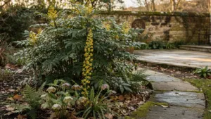 Mahonia : où planter cet arbuste persistant à la floraison hivernale parfumée