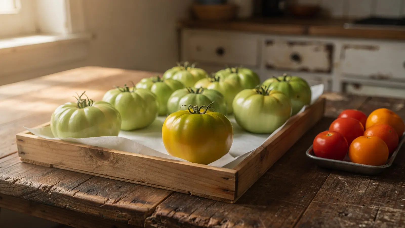 Tomates au stade vert mûr : comment les faire mûrir à l’intérieur après la récolte Tomates au stade vert mûr : comment les faire mûrir à l’intérieur après la récolte