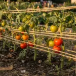 Tomates : le Florida Weave, un palissage en rangée avec des piquets et de la ficelle
