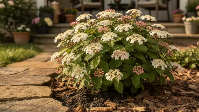 Viorne de Corée : moins gourmande en eau que l’hortensia, elle demande un sol frais